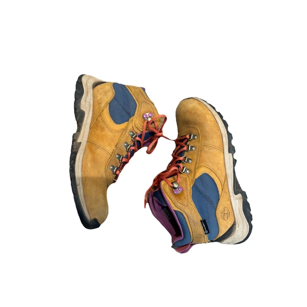 Timberland Mt. Maddsen Mid Waterproof Hiking Boots Wheat/Navy/Purple Women’s 6.5 - Picture 13 of 13